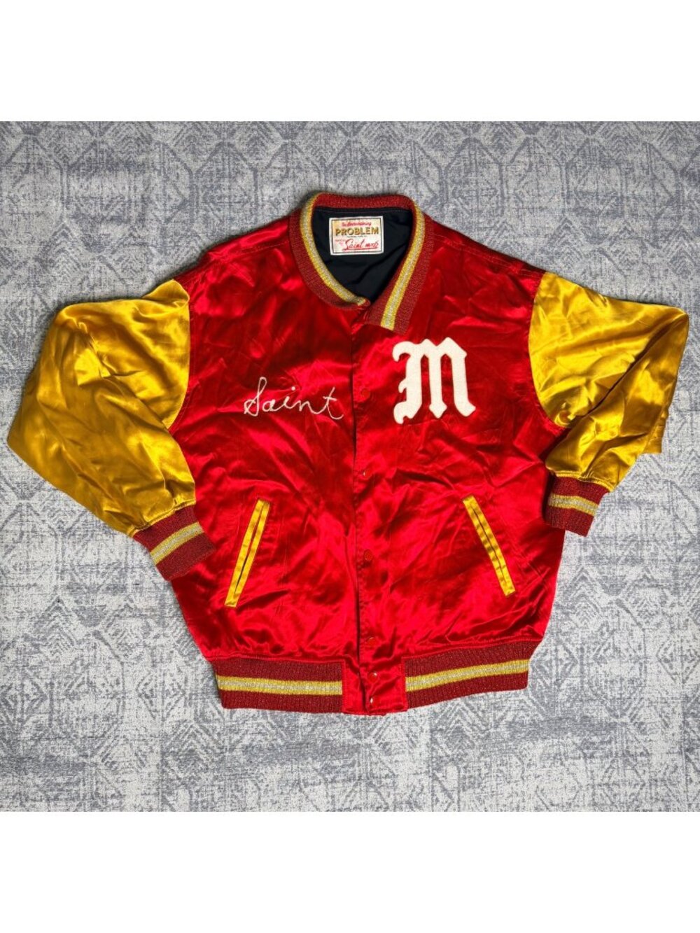 SAINT MICHAEL SAINT VARSITY JACKET